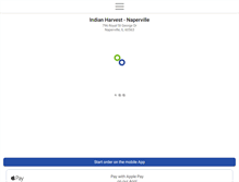 Tablet Screenshot of napervilleindianharvest.com